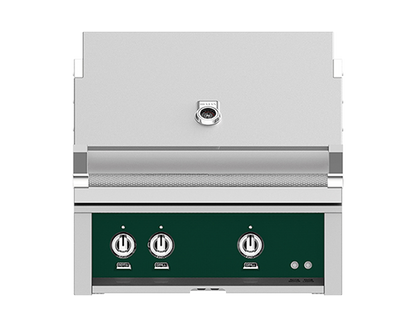 Hestan 30" Outdoor Built-In Grill with 2 Trellis Burners & Rotisserie Kit - GABR30