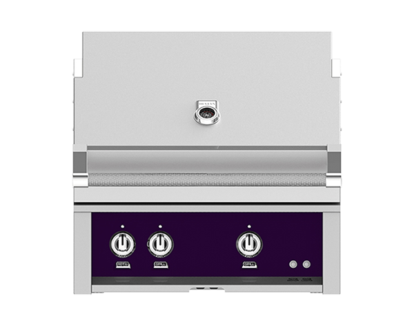 Hestan 30" Outdoor Built-In Grill with 2 Trellis Burners & Rotisserie Kit - GABR30
