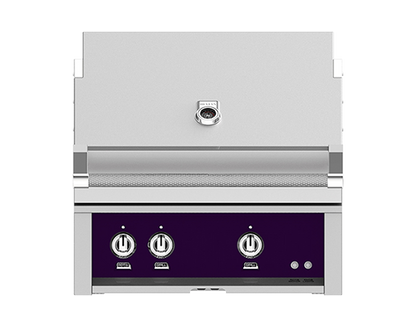 Hestan 30" Outdoor Built-In Grill with 1 Trellis Burner, 1 Sear Burner & Rotisserie Kit - GMBR30