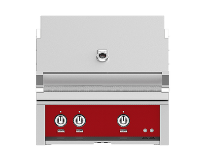 Hestan 30" Outdoor Built-In Grill with 2 Trellis Burners & Rotisserie Kit - GABR30