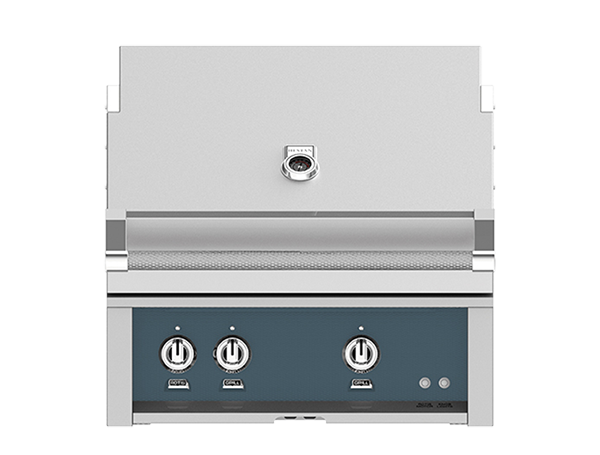 Hestan 30" Outdoor Built-In Grill with 2 Trellis Burners & Rotisserie Kit - GABR30