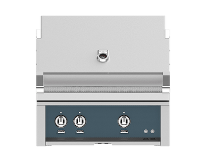 Hestan 30" Outdoor Built-In Grill with 2 Trellis Burners & Rotisserie Kit - GABR30