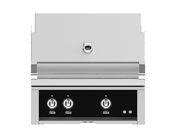 Hestan 30" Outdoor Built-In Grill with 1 Trellis Burner, 1 Sear Burner & Rotisserie Kit - GMBR30