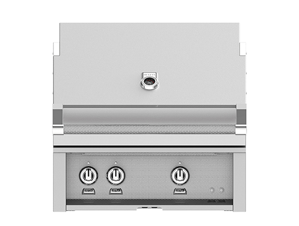 Hestan 30" Outdoor Built-In Grill with 1 Trellis Burner, 1 Sear Burner & Rotisserie Kit - GMBR30