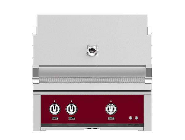 Hestan 30" Outdoor Built-In Grill with 1 Trellis Burner, 1 Sear Burner & Rotisserie Kit - GMBR30