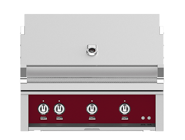Hestan 36" Outdoor Built-In Grill with 2 Trellis Burner, 1 Sear Burner & Rotisserie Kit - GMBR36