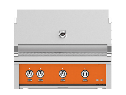 Hestan 36" Outdoor Built-In Grill with 2 Trellis Burner, 1 Sear Burner & Rotisserie Kit - GMBR36