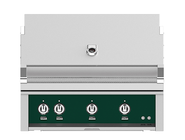 Hestan 36" Outdoor Built-In Grill with 3 Trellis Burners & Rotisserie Kit - GABR36