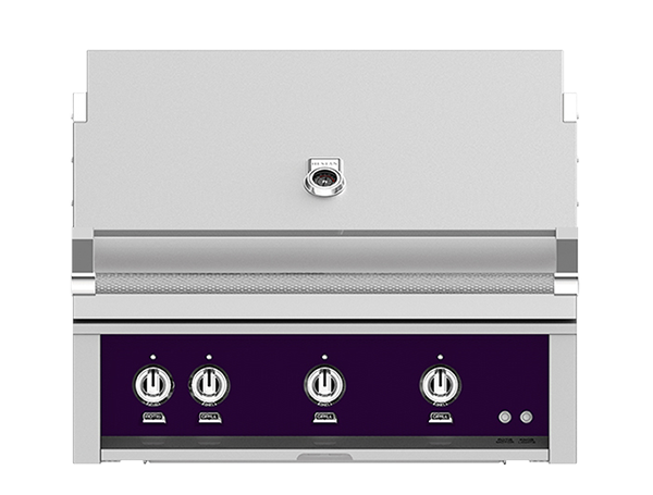 Hestan 36" Outdoor Built-In Grill with 3 Trellis Burners & Rotisserie Kit - GABR36