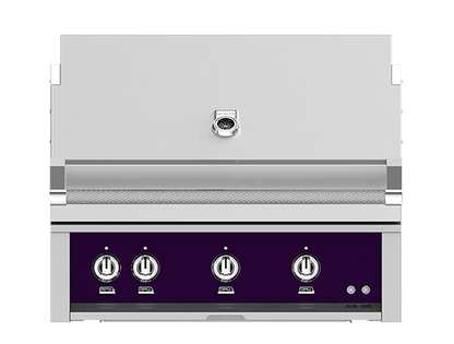 Hestan 36" Outdoor Built-In Grill with 3 Trellis Burners & Rotisserie Kit - GABR36