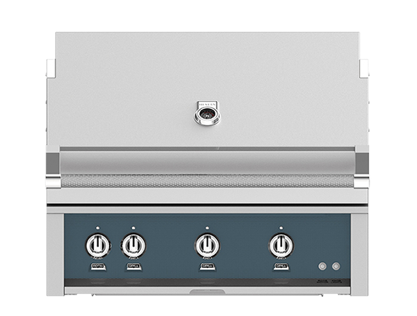 Hestan 36" Outdoor Built-In Grill with 3 Trellis Burners & Rotisserie Kit - GABR36