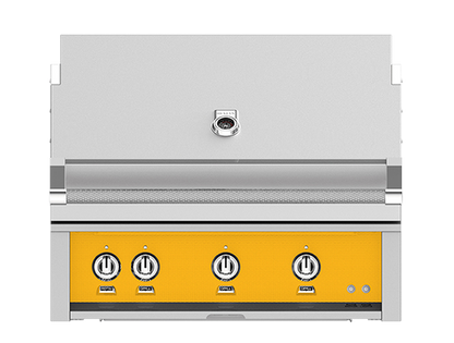 Hestan 36" Outdoor Built-In Grill with 3 Trellis Burners & Rotisserie Kit - GABR36