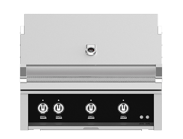 Hestan 36" Outdoor Built-In Grill with 2 Trellis Burner, 1 Sear Burner & Rotisserie Kit - GMBR36