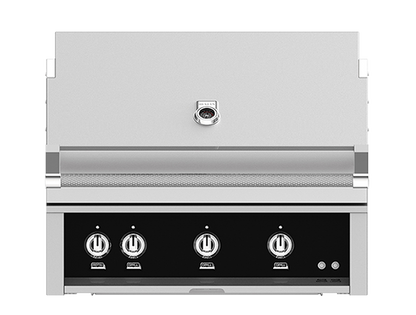 Hestan 36" Outdoor Built-In Grill with 2 Trellis Burner, 1 Sear Burner & Rotisserie Kit - GMBR36