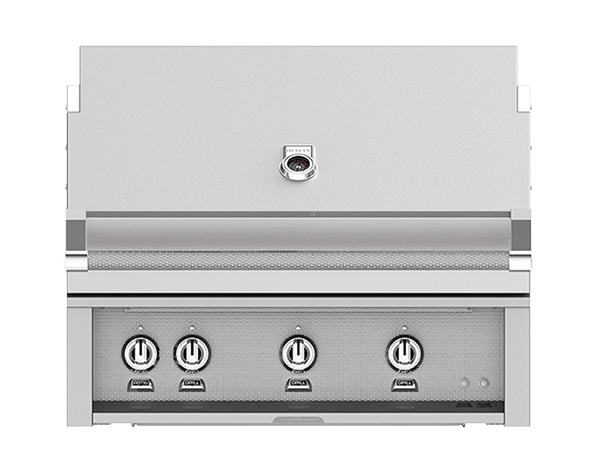 Hestan 36" Outdoor Built-In Grill with 3 Trellis Burners & Rotisserie Kit - GABR36
