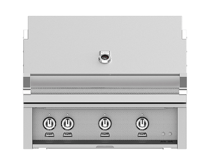 Hestan 36" Outdoor Built-In Grill with 3 Trellis Burners & Rotisserie Kit - GABR36