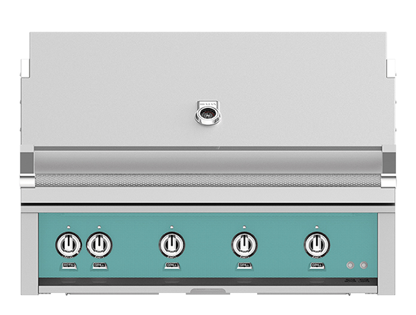 Hestan 42" Outdoor Built-In Grill with 4 Trellis Burners & Rotisserie Kit - GABR42