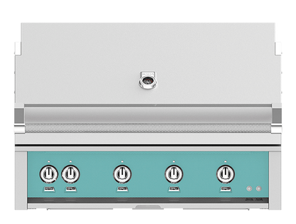 Hestan 42" Outdoor Built-In Grill with 4 Trellis Burners & Rotisserie Kit - GABR42