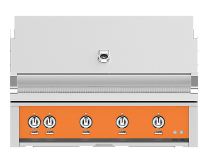 Hestan 42" Outdoor Built-In Grill with 4 Trellis Burners & Rotisserie Kit - GABR42