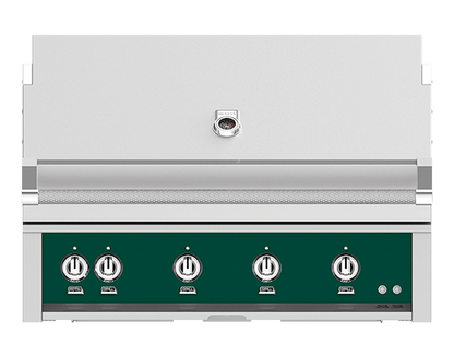 Hestan 42" Outdoor Built-In Grill with 3 Trellis Burner, 1 Sear Burner & Rotisserie Kit - GMBR42