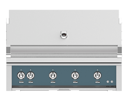 Hestan 42" Outdoor Built-In Grill with 3 Trellis Burner, 1 Sear Burner & Rotisserie Kit - GMBR42