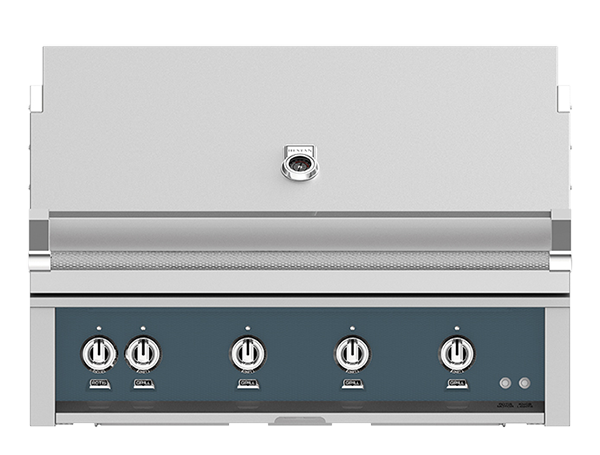 Hestan 42" Outdoor Built-In Grill with 4 Trellis Burners & Rotisserie Kit - GABR42