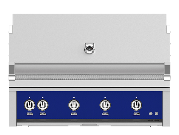 Hestan 42" Outdoor Built-In Grill with 3 Trellis Burner, 1 Sear Burner & Rotisserie Kit - GMBR42