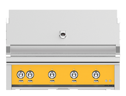 Hestan 42" Outdoor Built-In Grill with 3 Trellis Burner, 1 Sear Burner & Rotisserie Kit - GMBR42