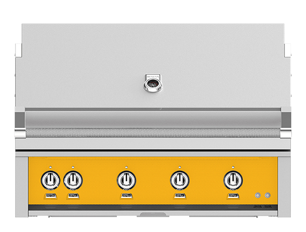 Hestan 42" Outdoor Built-In Grill with 4 Trellis Burners & Rotisserie Kit - GABR42