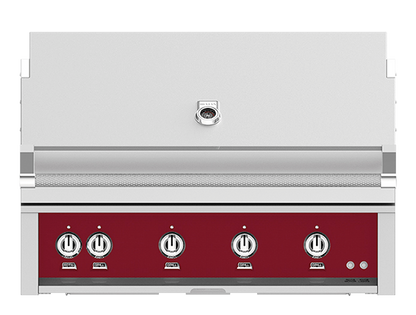 Hestan 42" Outdoor Built-In Grill with 3 Trellis Burner, 1 Sear Burner & Rotisserie Kit - GMBR42