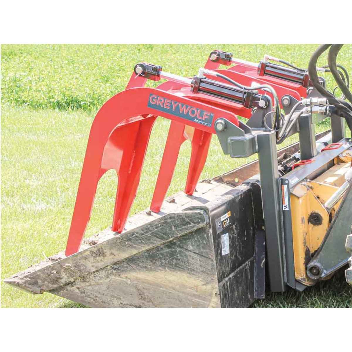 GreyWolf Skid Steer Quick Attach Grapple
