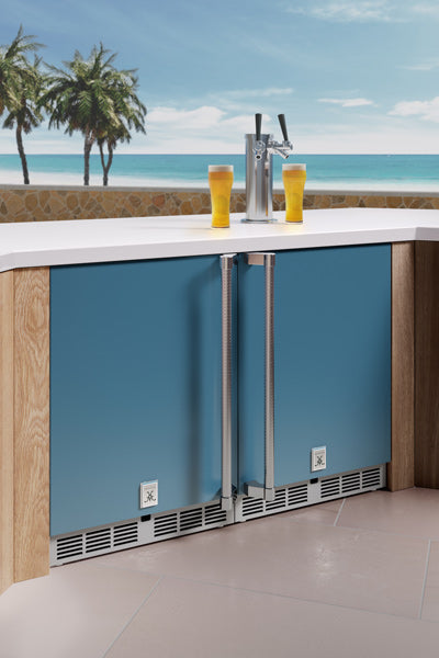 Hestan 24″ Right Hinged With Lock, Outdoor Undercounter Refrigerator (Solid Door) - GRSR24