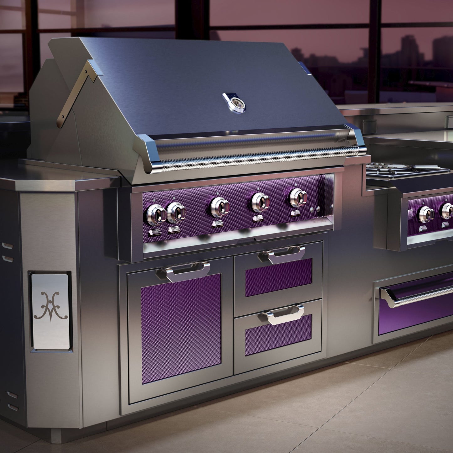 Hestan 42″ Marquise With Double Drawer And Storage Combination - AGSDR42