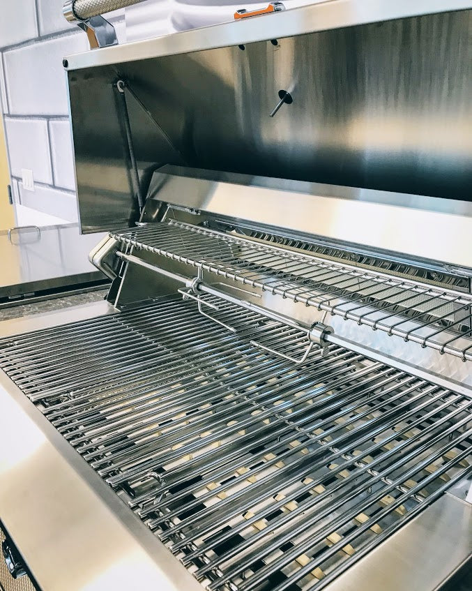 Aspire By Hestan 36" Outdoor Built-In Grill with 2 U-Burner, 1 Sear Burner &  Rotisserie - EMBR36