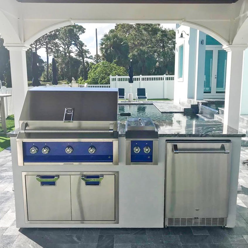 Aspire By Hestan 24" Outdoor Undercounter Refrigerator With Lock & Solid Reversiblr Door - ERS24