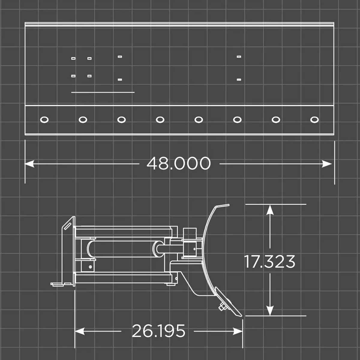 Loflin Mini Skid Steer Dozer Blade