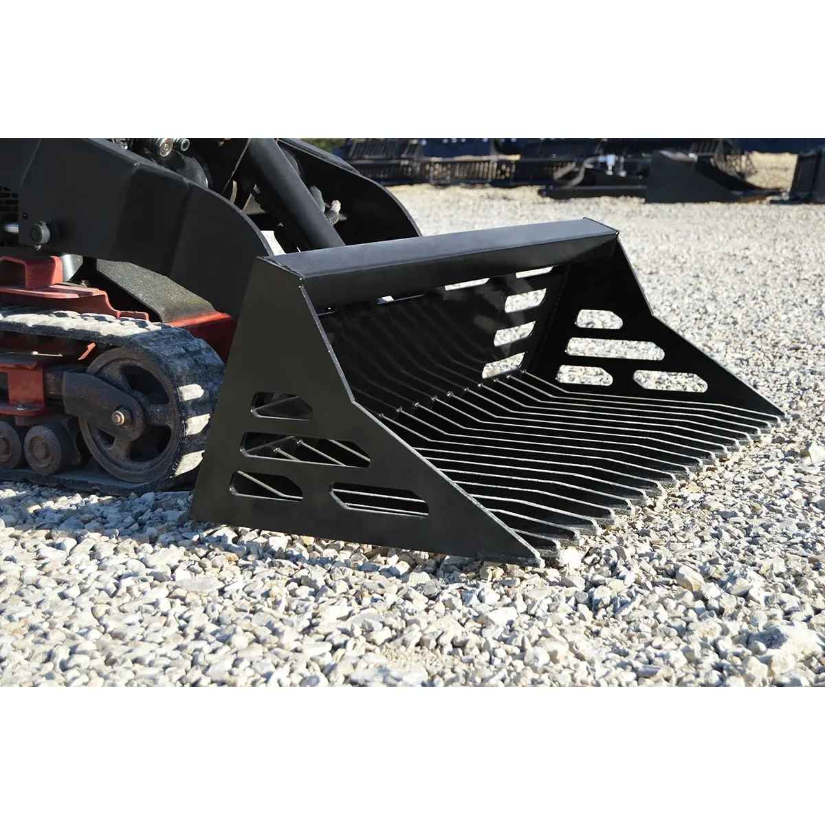 Loflin Mini Skid Steer Rock Bucket
