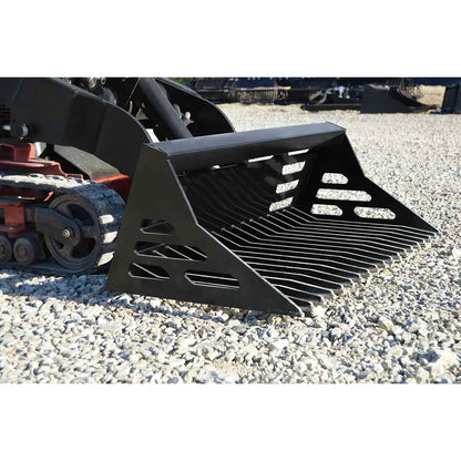 Loflin Mini Skid Steer Rock Bucket