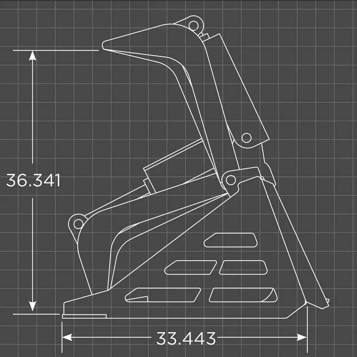 Loflin Mini Skid Steer Rock Grapple