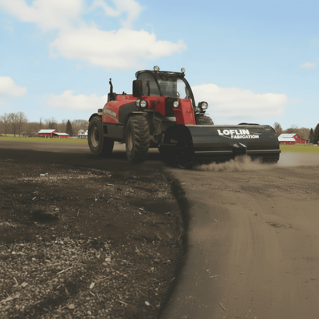 Loflin Skid Steer Hydraulic Pickup Broom