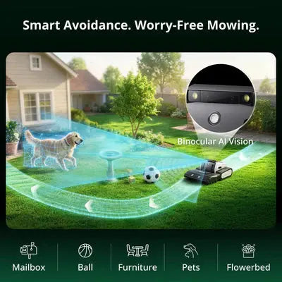 Lymow One Plus Robotic Lawn Mower (10A) | 1.73 Acres/Day