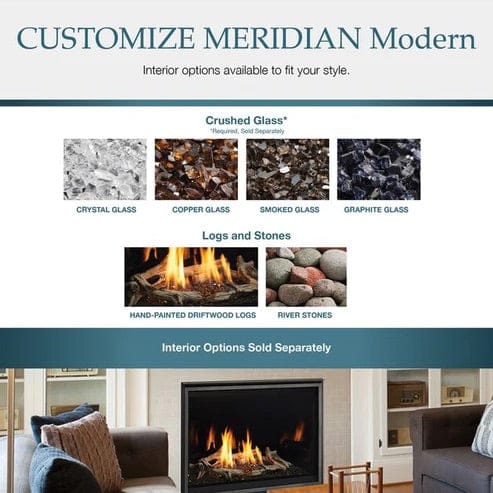Majestic 42" Meridian Modern Direct Vent Gas Fireplace