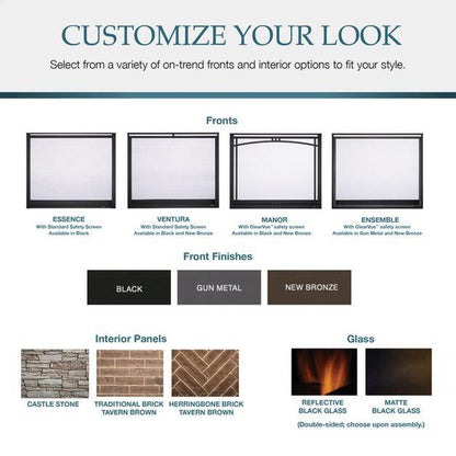 Majestic 36" Meridian Platinum Direct Vent Gas Fireplace