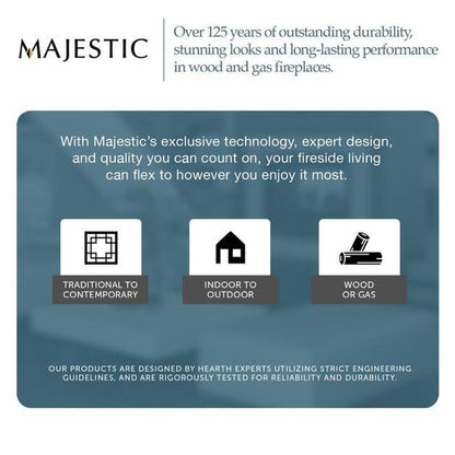 Majestic 36" Meridian Platinum Direct Vent Gas Fireplace