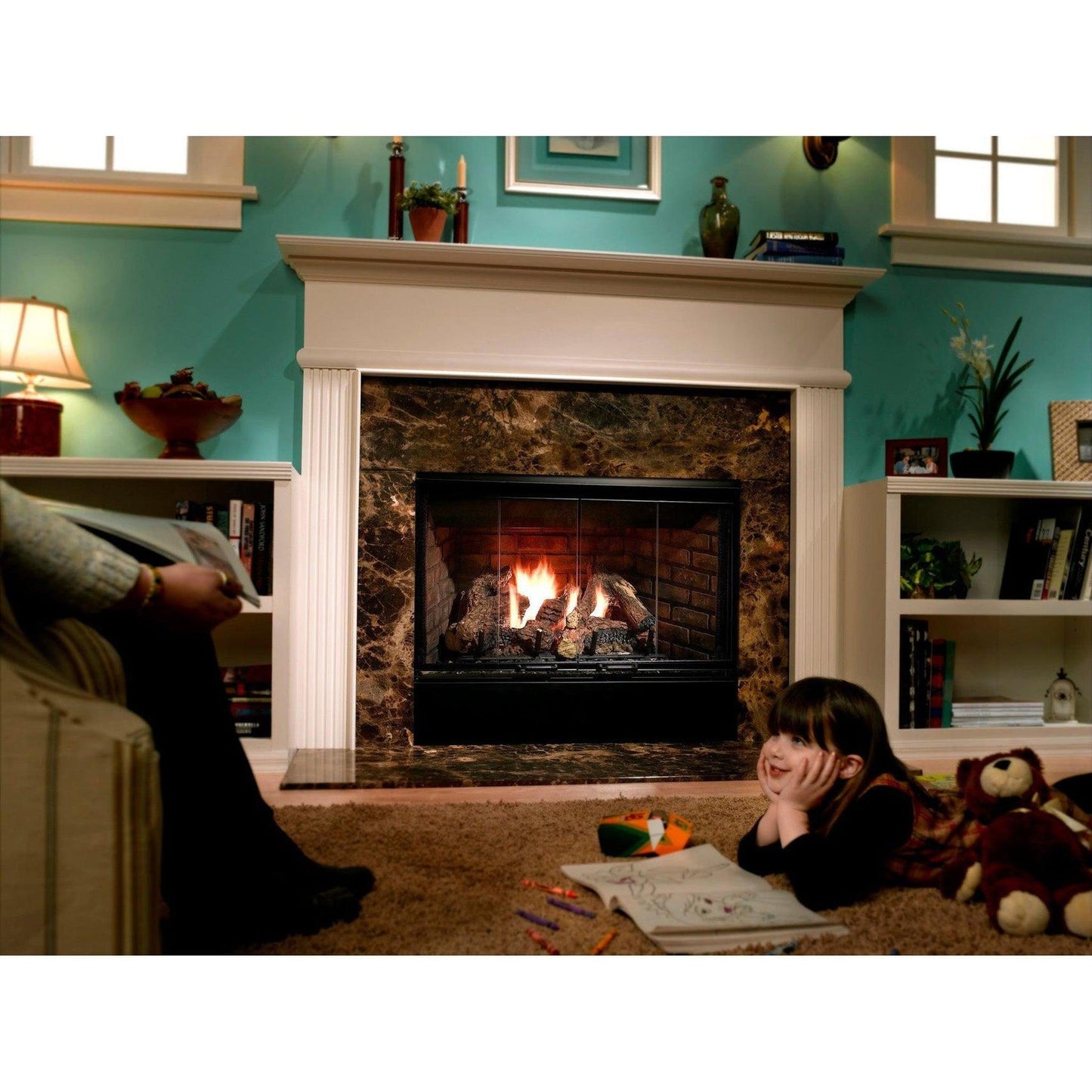Majestic Reveal 36" Traditional Open Hearth B-Vent Gas Fireplace