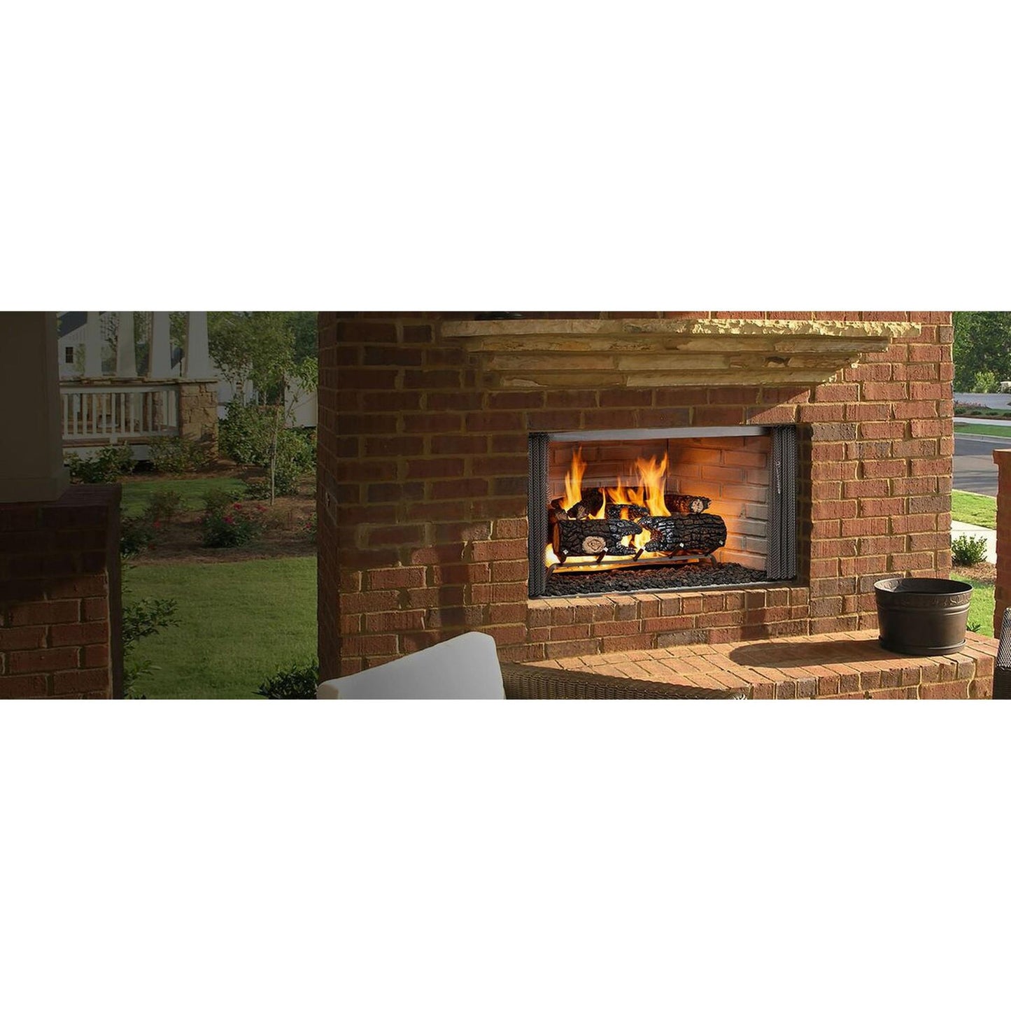 Majestic Villawood 36" Traditional Outdoor Wood Burning Fireplace
