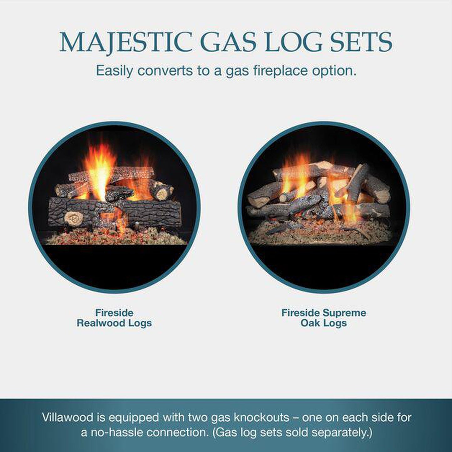 Majestic Villawood 36" Traditional Outdoor Wood Burning Fireplace