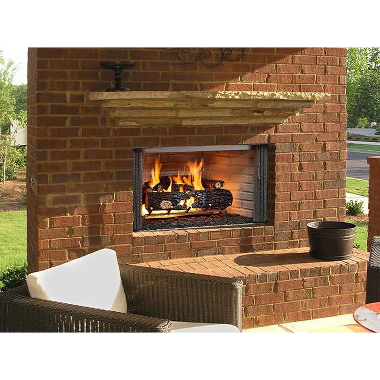 Majestic Villawood 36" Traditional Outdoor Wood Burning Fireplace