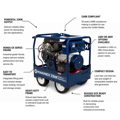 Makinex 23kw 240v Generator