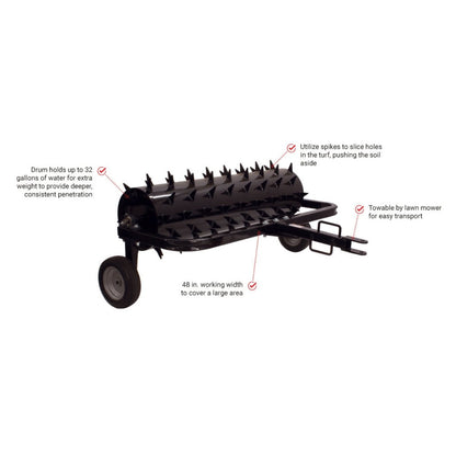 Maxim 48 Inch Tow Behind Spike Aerator